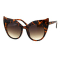 Womens Bat Shape Large Butterfly Cat Eye Plastic Sunglasses
