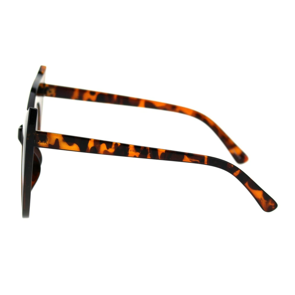 Womens Bat Shape Large Butterfly Cat Eye Plastic Sunglasses